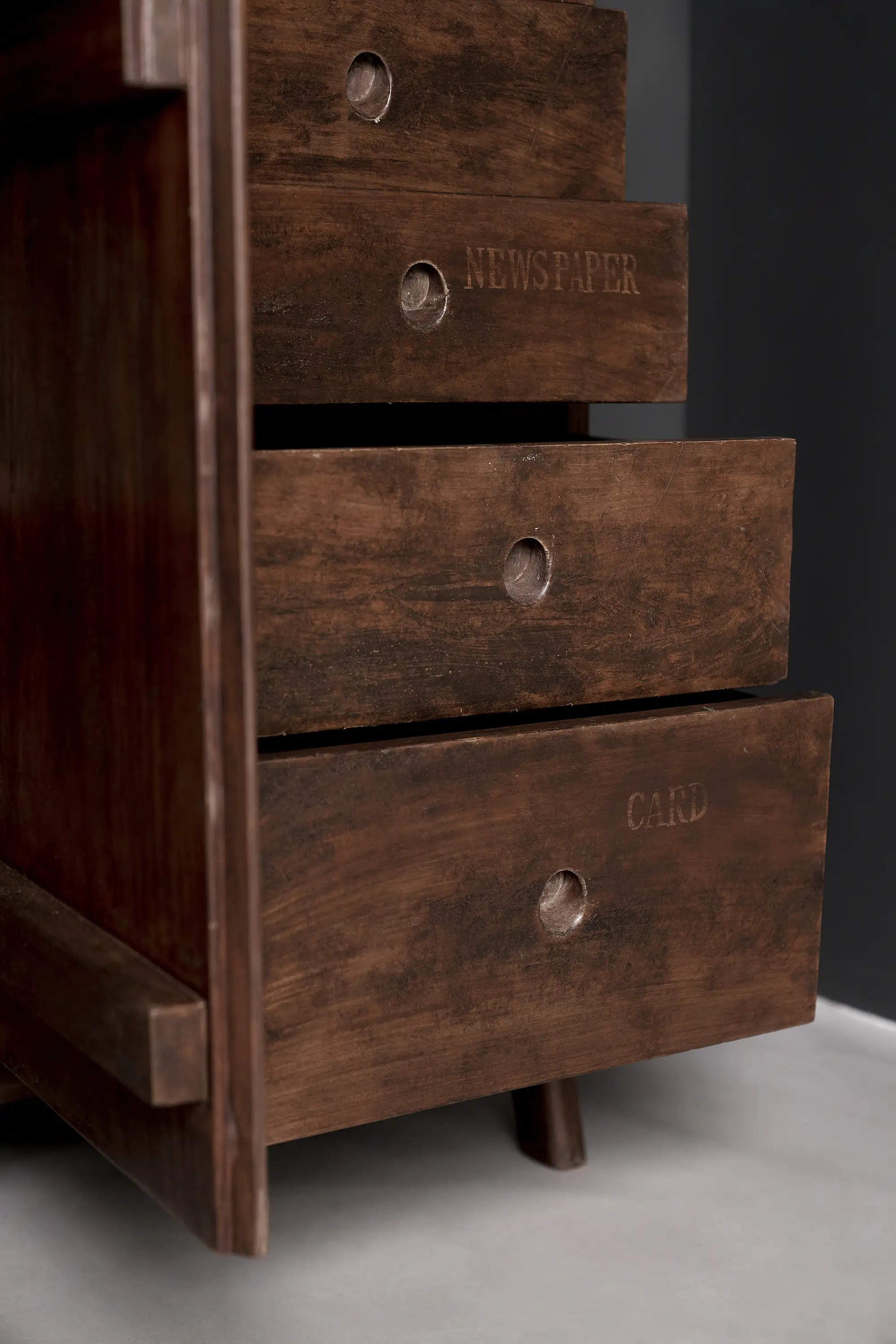 Pierre Jeanneret Library Storage Cabinet, Nehru Library PAU, c. 1960 - Image 9