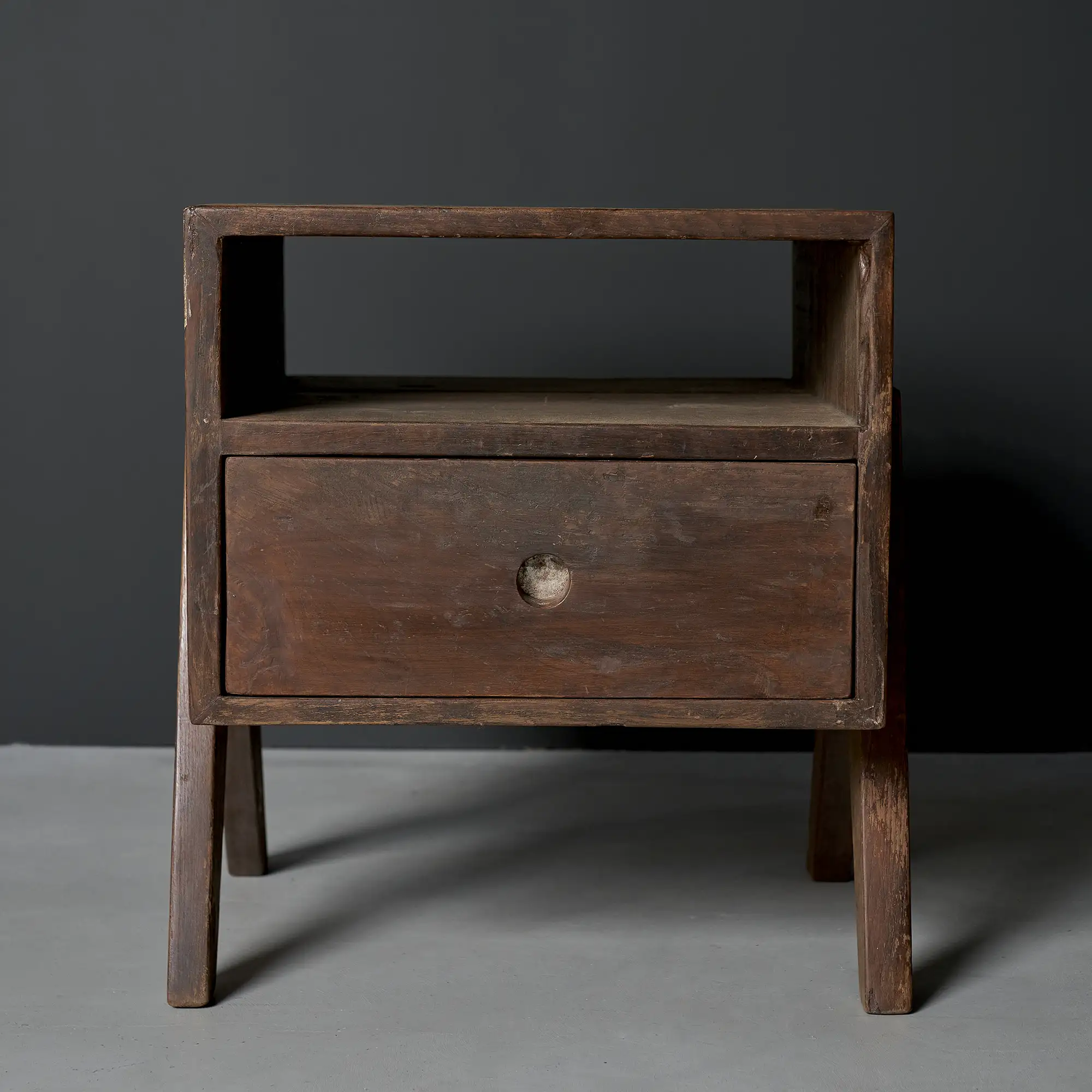 Pierre Jeanneret Pair of Bedside Tables, Panjab University, Chandigarh, c. 1960 - Image 12