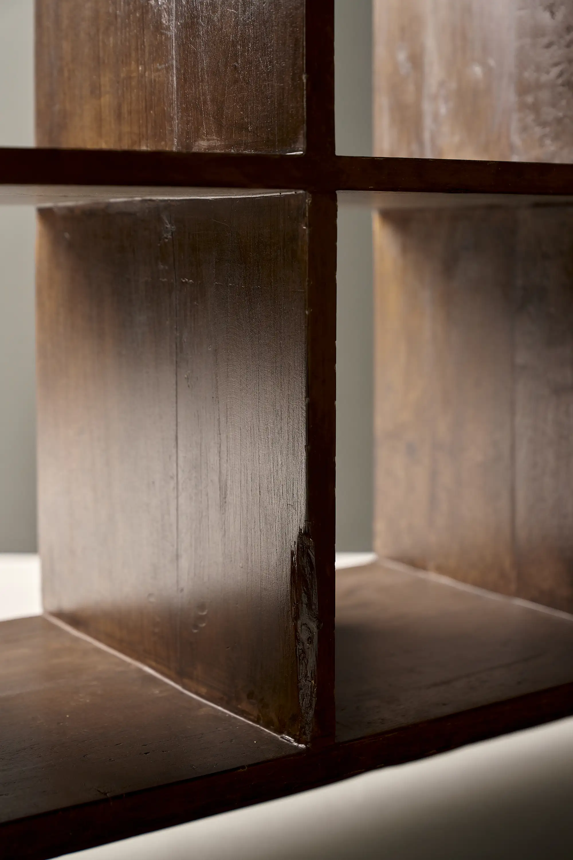 Pierre Jeanneret Six-Compartment Low Bookcase, PGIMER, Chandigarh, c. 1960 - Image 7