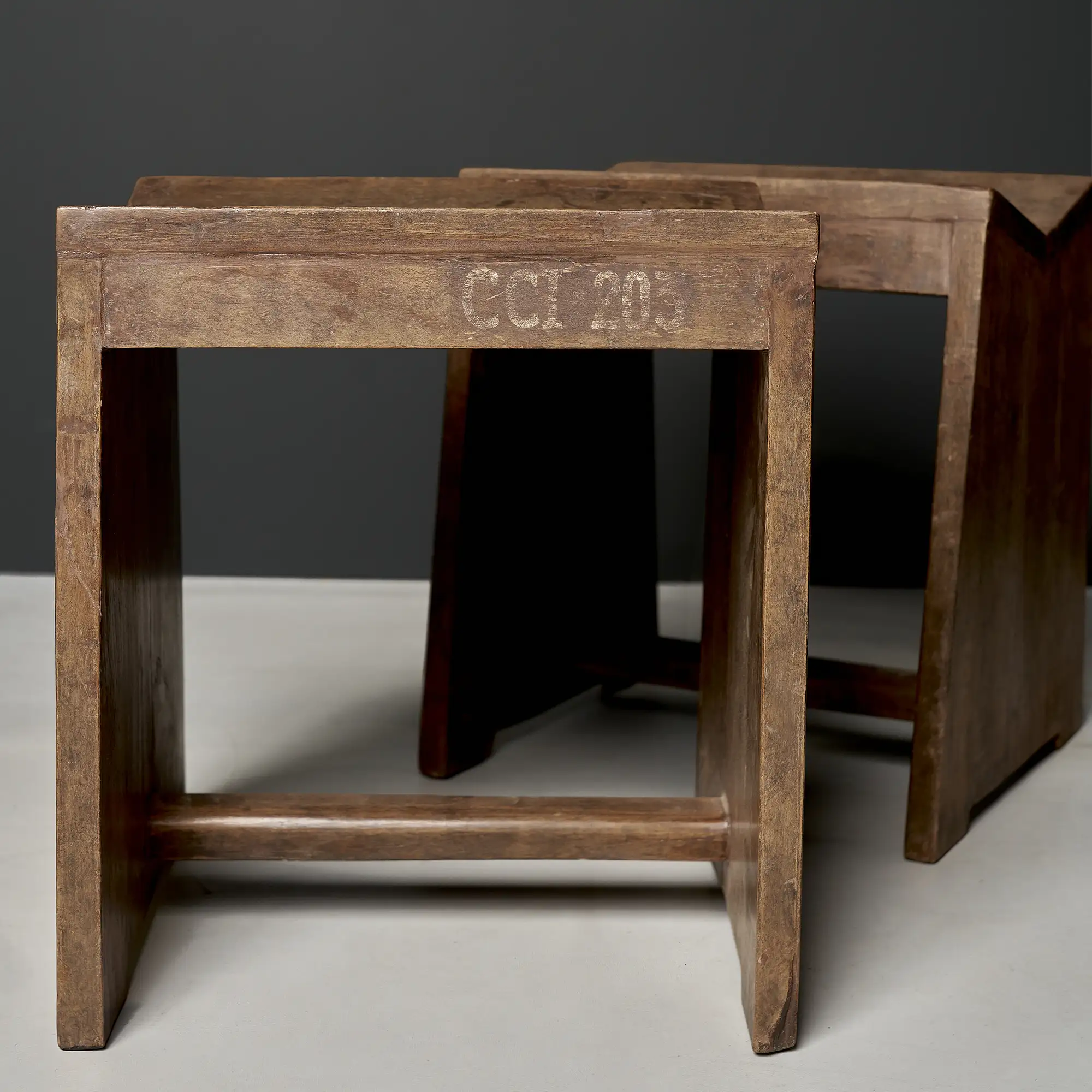 Pierre Jeanneret Stool, Chandigarh, c. 1960 (CCI-203)