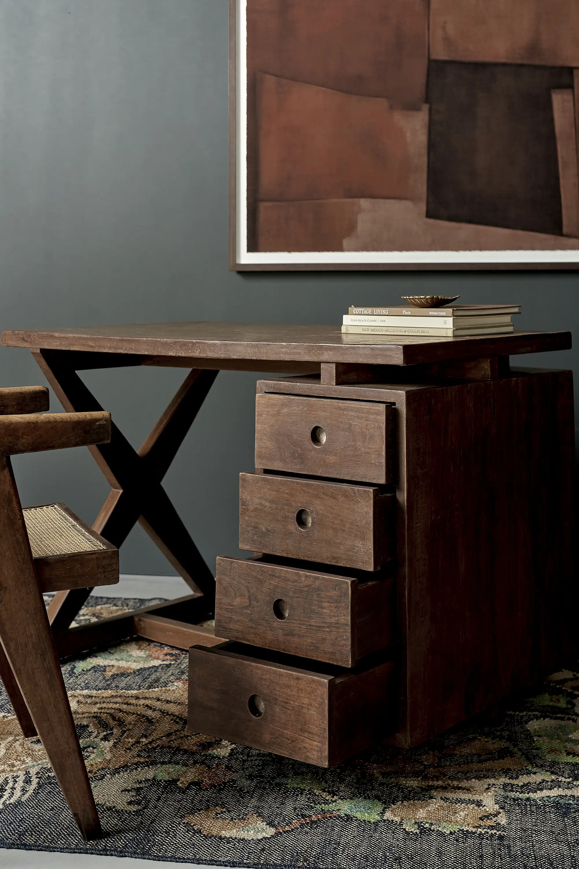 Pierre Jeanneret Writing Desk, Panjab University, Chandigarh, c. 1960 - Image 10