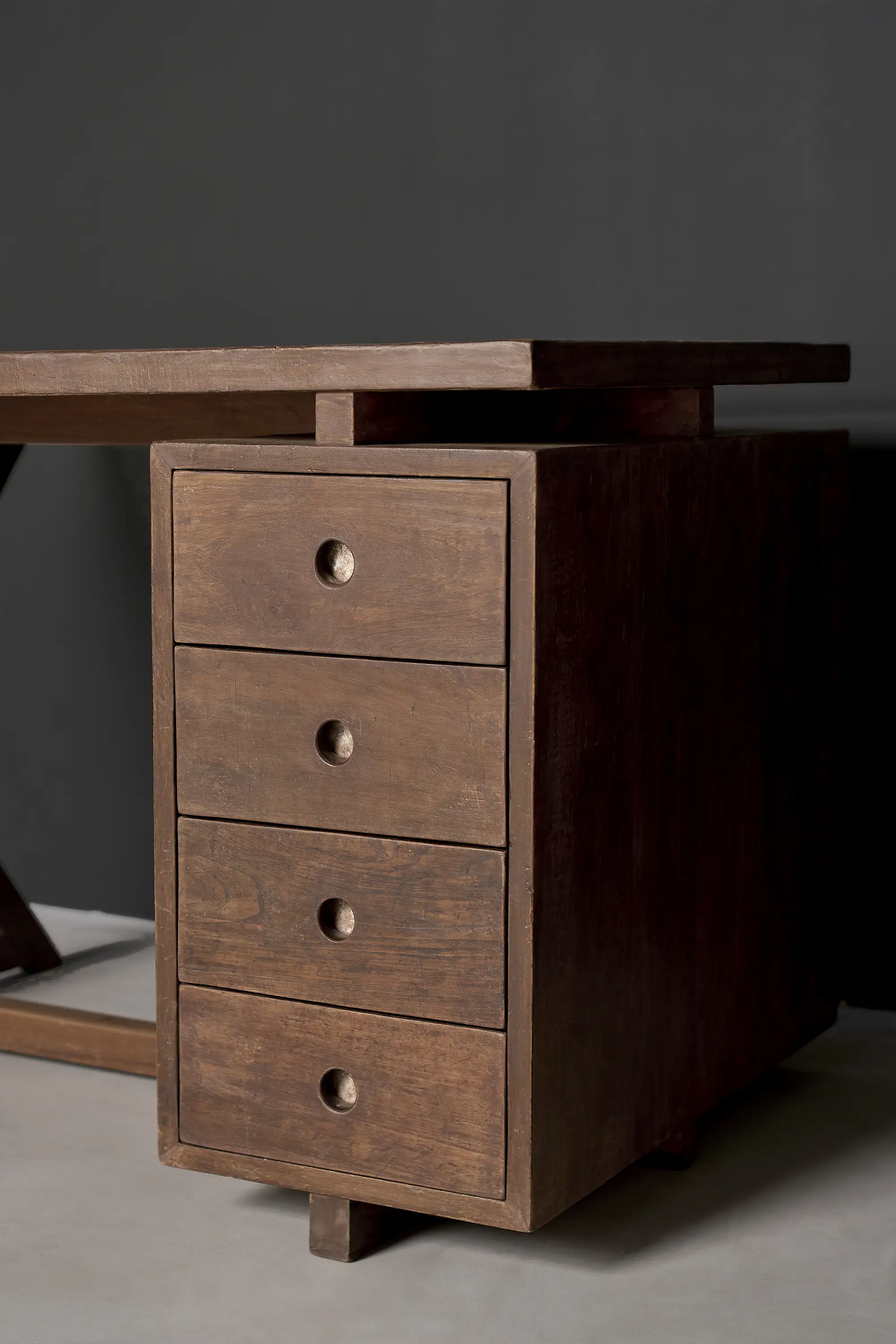 Pierre Jeanneret Writing Desk, Panjab University, Chandigarh, c. 1960 - Image 4