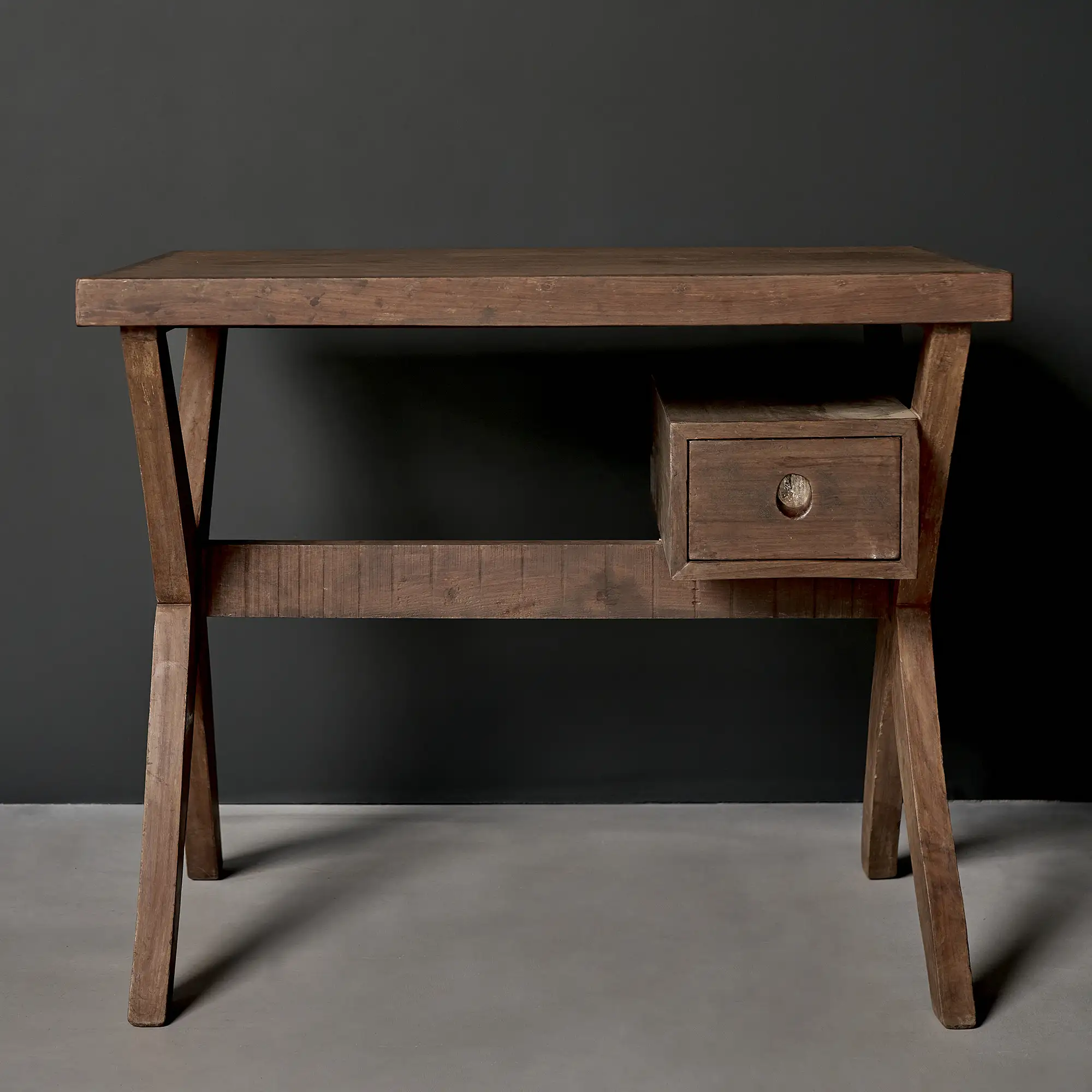 Pierre Jeanneret Writing Desk, Punjab Engineering College Library, Chandigarh, c. 1960 - Image 3