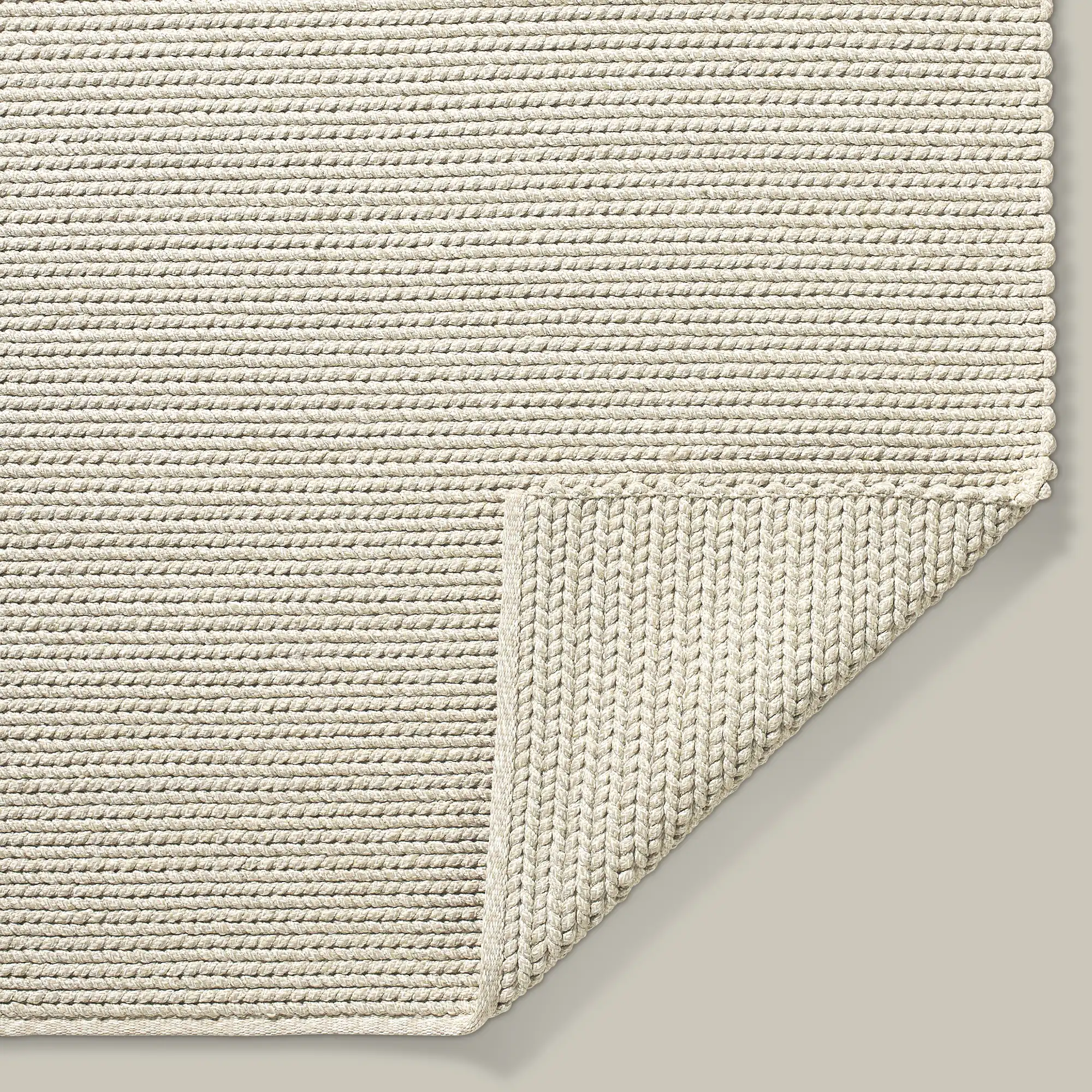 Tricot Handwoven Outdoor Rug (Cream) - Image 3