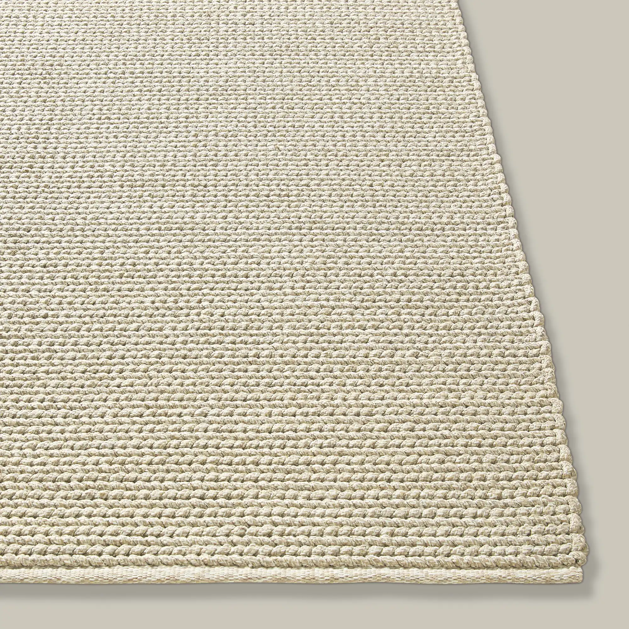 Tricot Handwoven Outdoor Rug (Cream) - Image 4