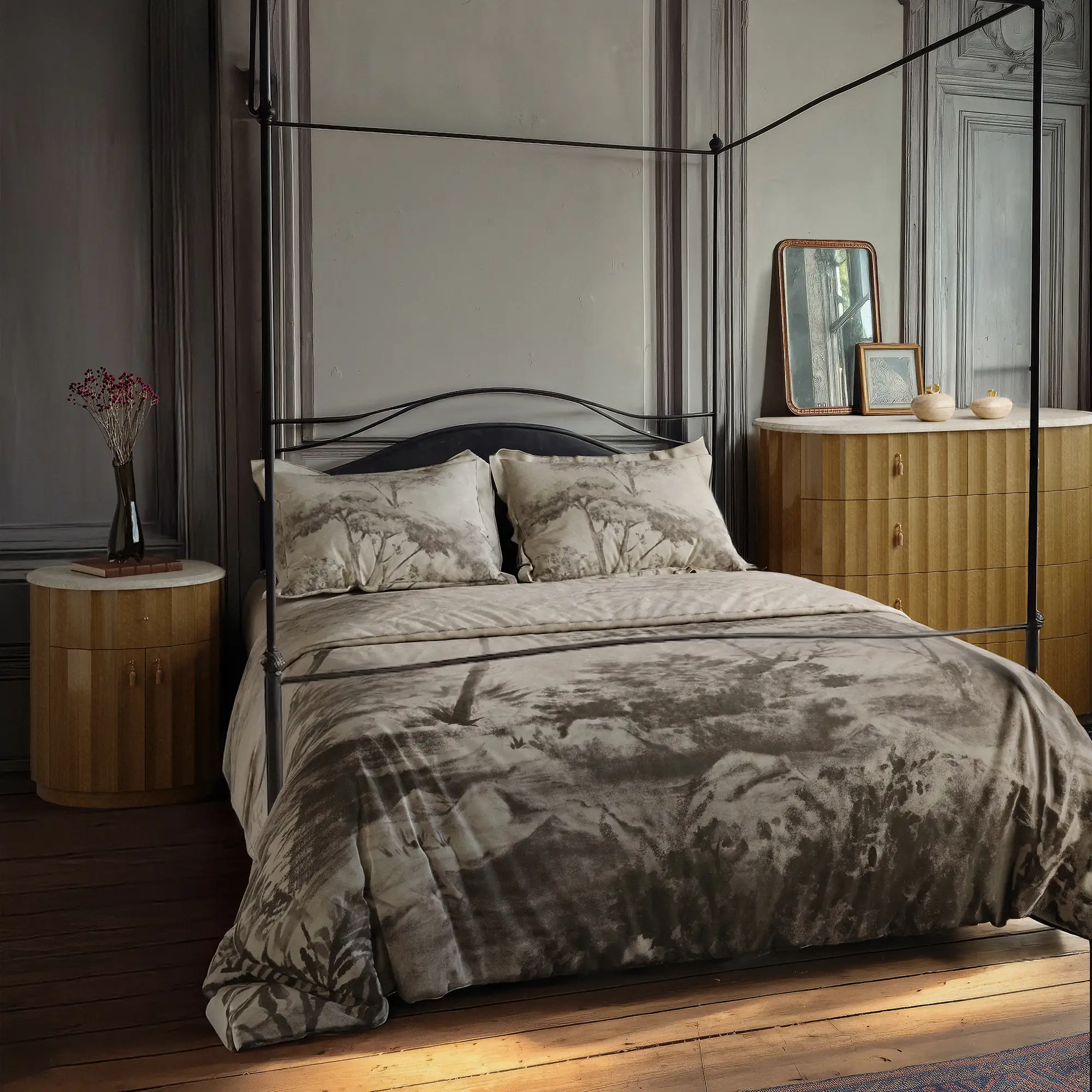 Provençal Scenic Landscape Duvet