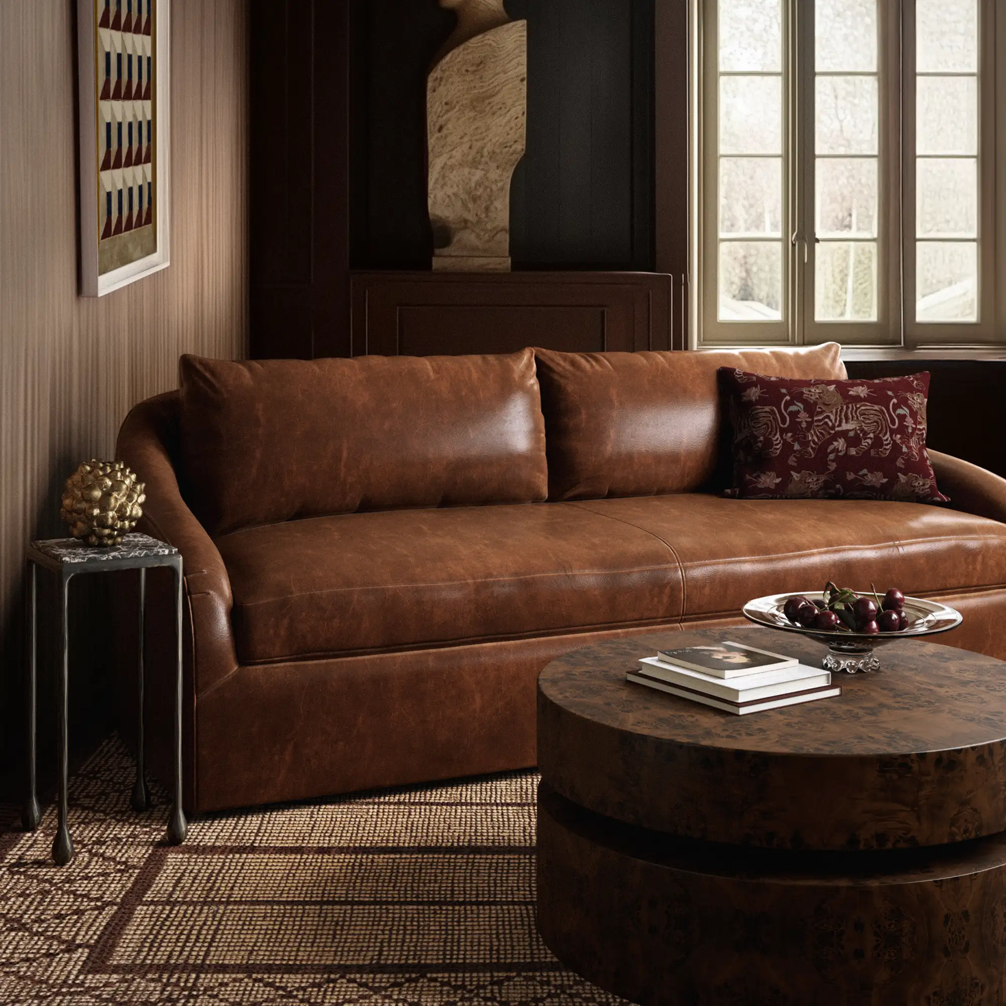 Rousseau Leather Sofa - Image 2