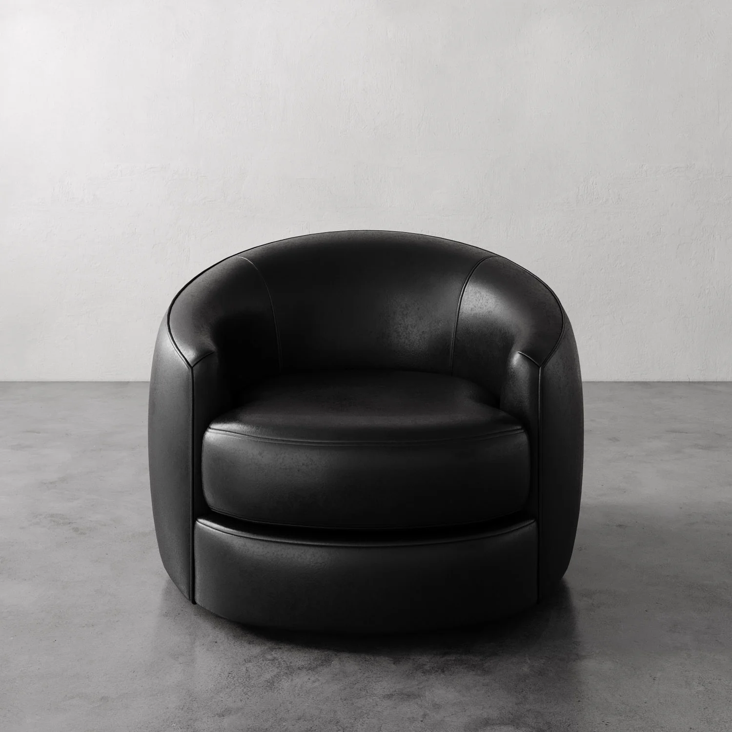 Rulmann Leather Swivel Chair - Image 3
