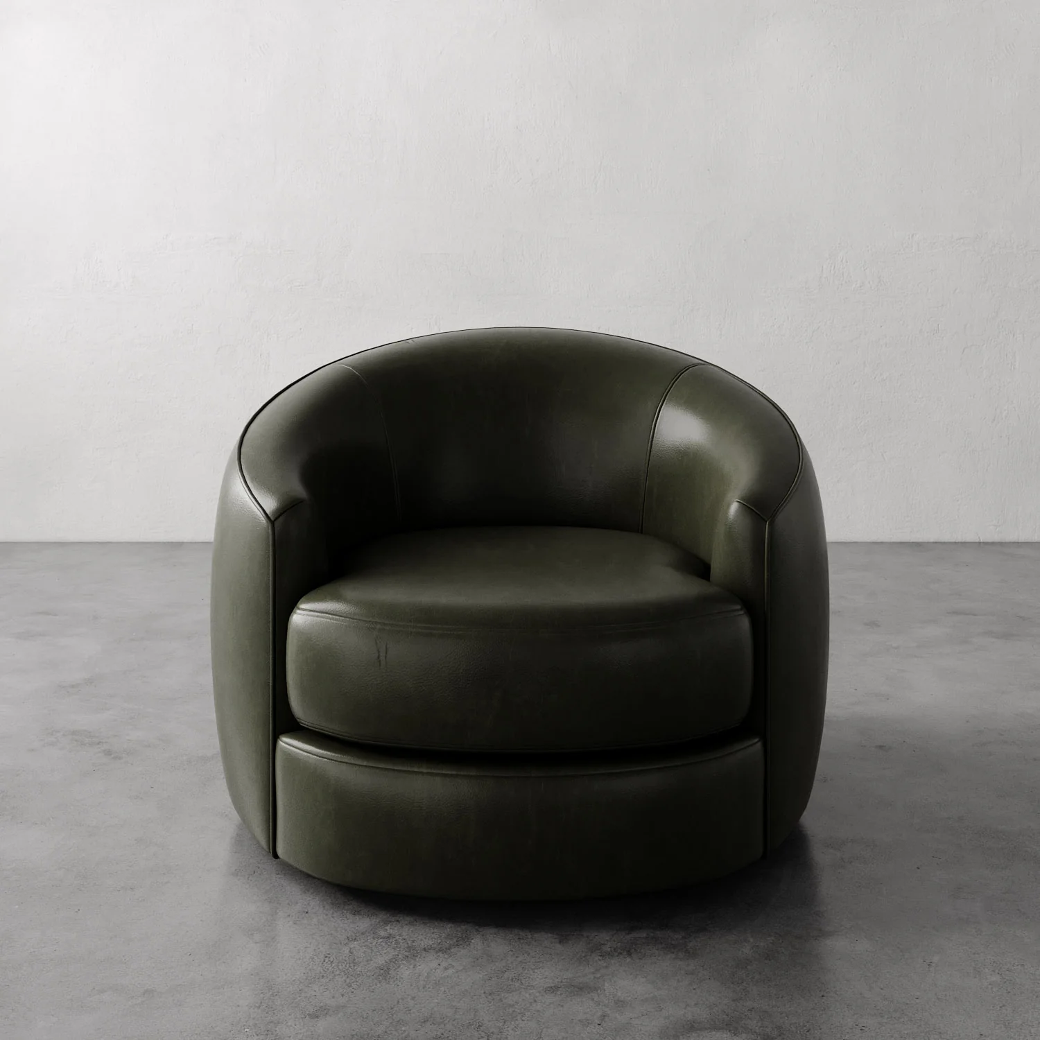 Rulmann Leather Swivel Chair - Image 4