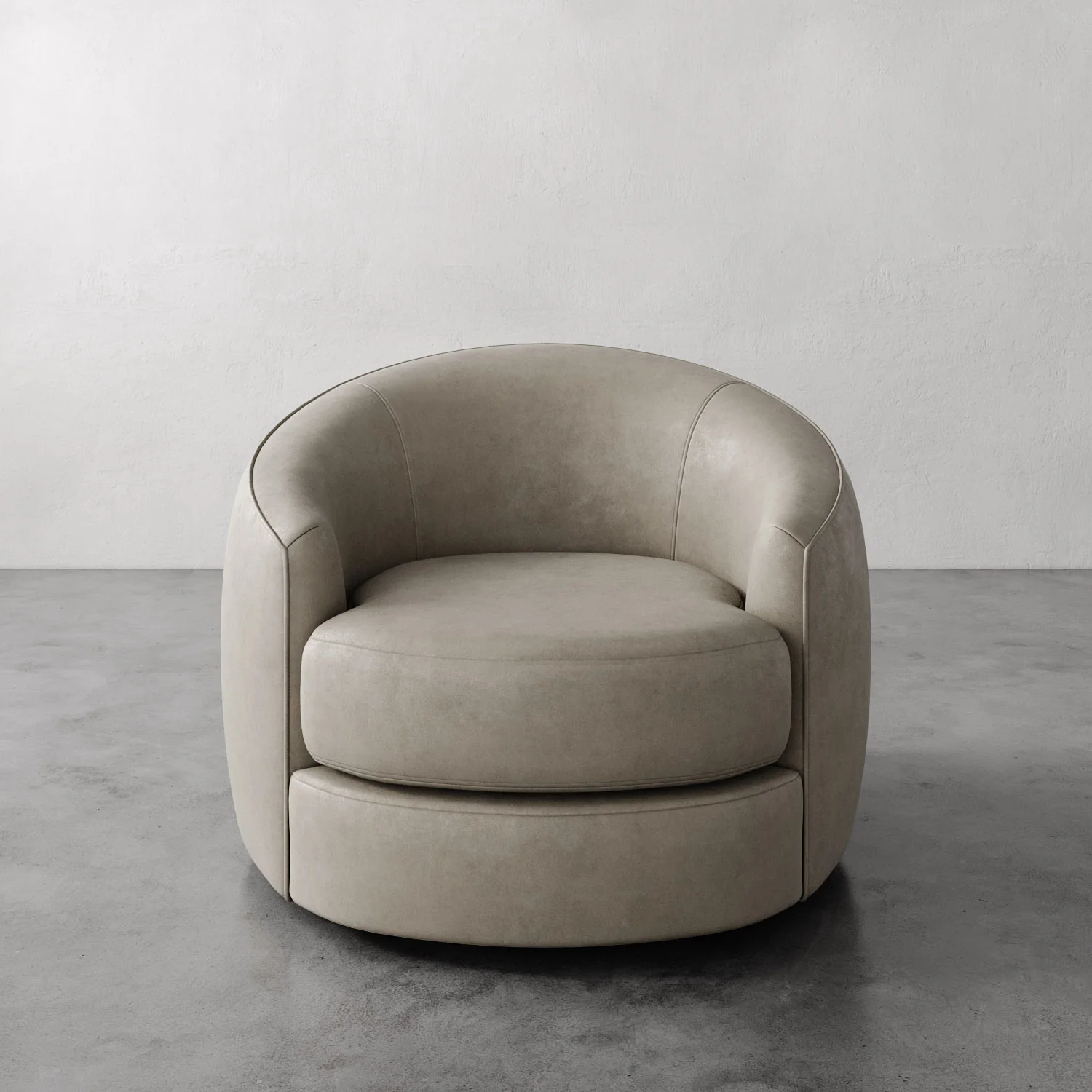 Rulmann Leather Swivel Chair - Image 5