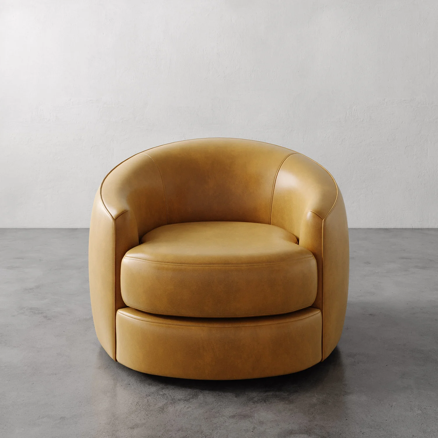 Rulmann Leather Swivel Chair - Image 6