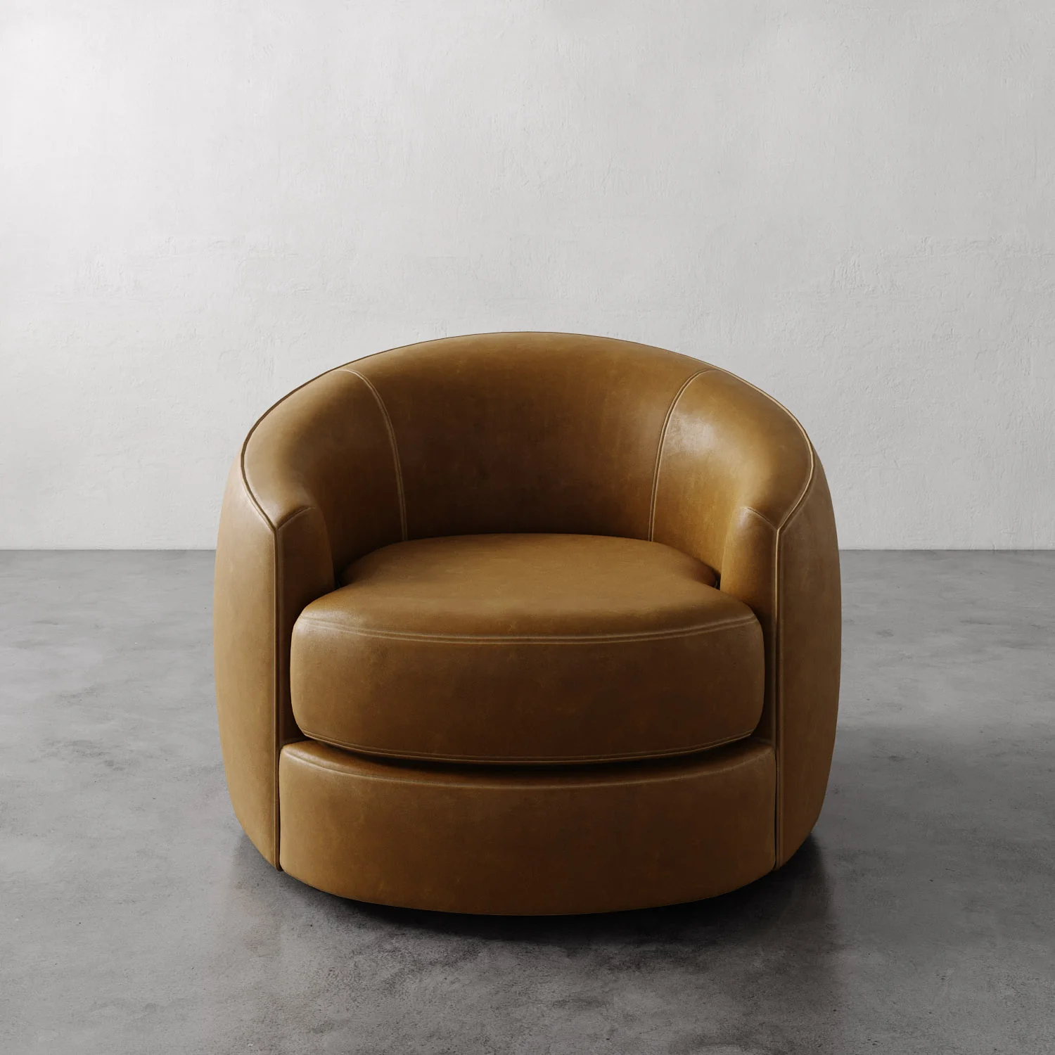 Rulmann Leather Swivel Chair - Image 7