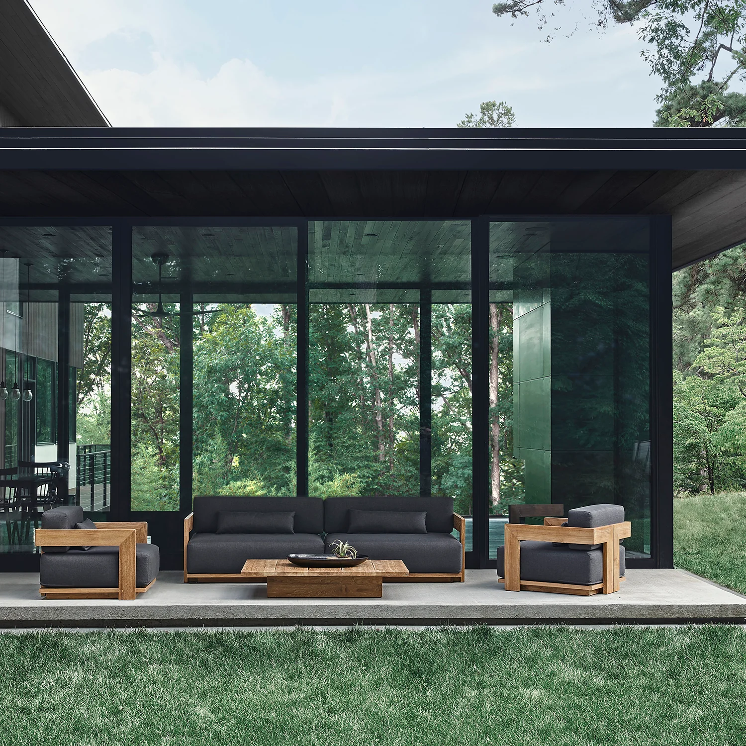 S2 Teak 95" Sofa - Image 2