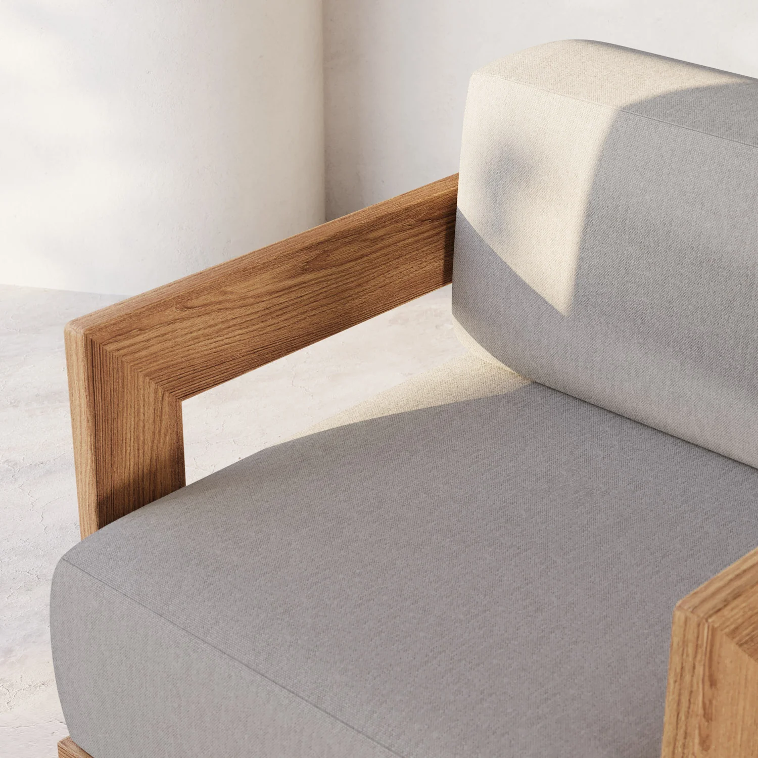 S2 Teak 95" Sofa - Image 8
