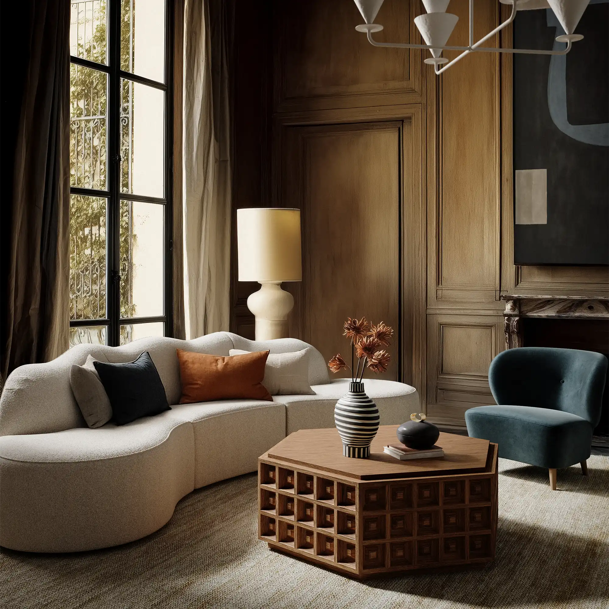 Dubois Hexagonal Coffee Table - Image 2