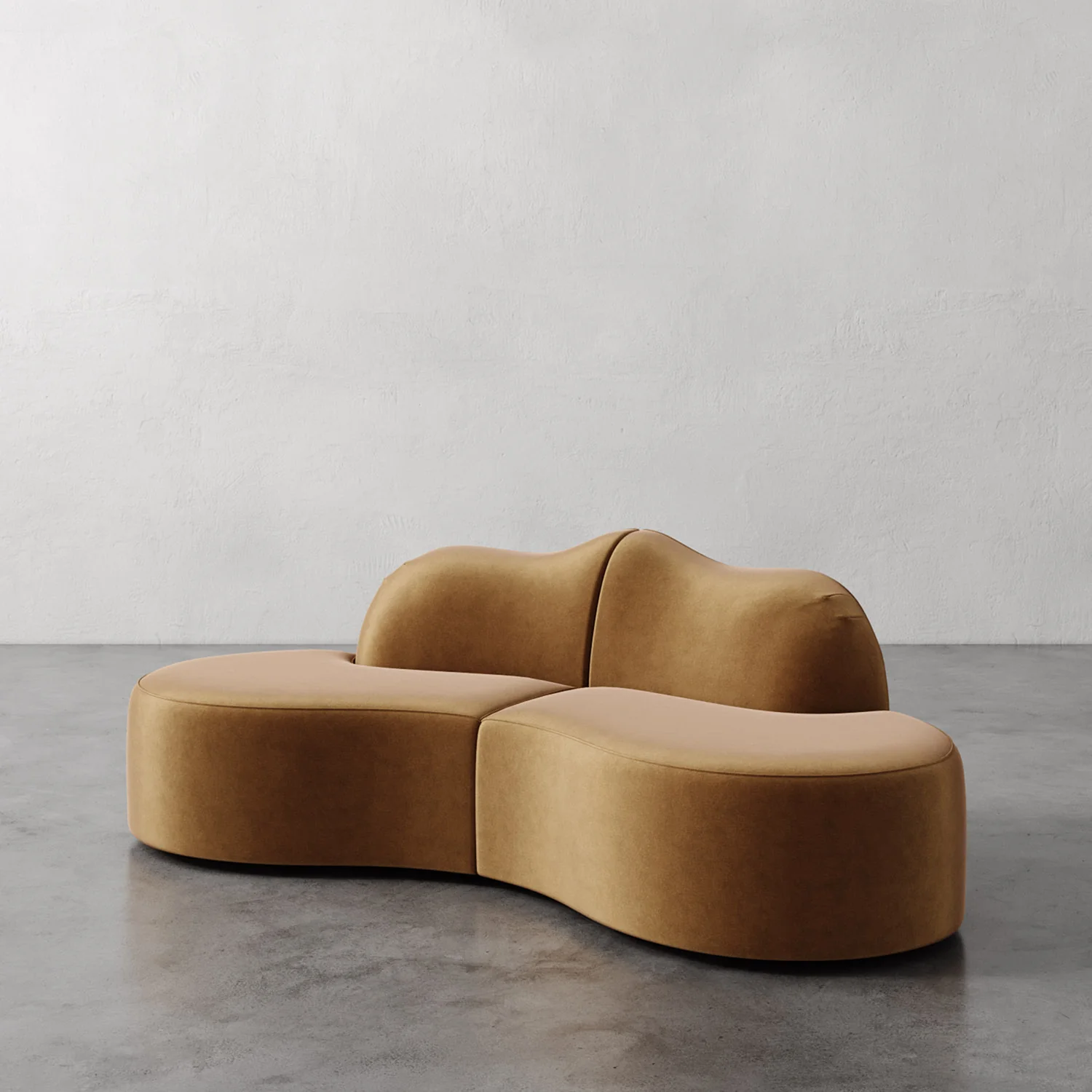 Serpentine Custom Upholstered Sectional Sofa - Image 36
