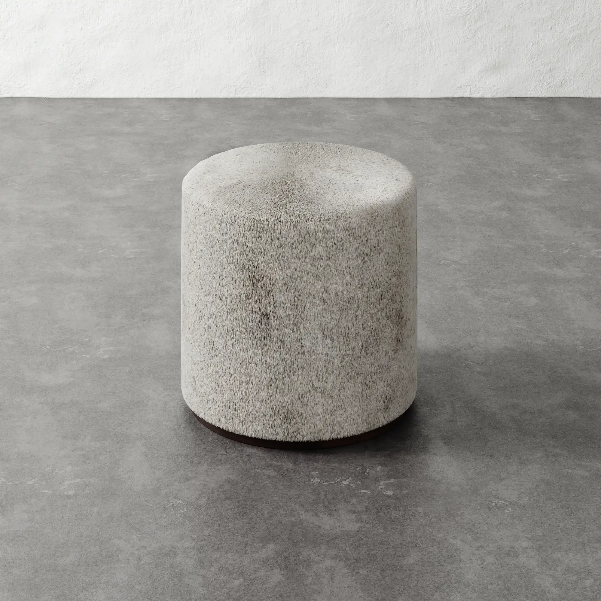 Sophie Leather Round Ottoman - Image 9