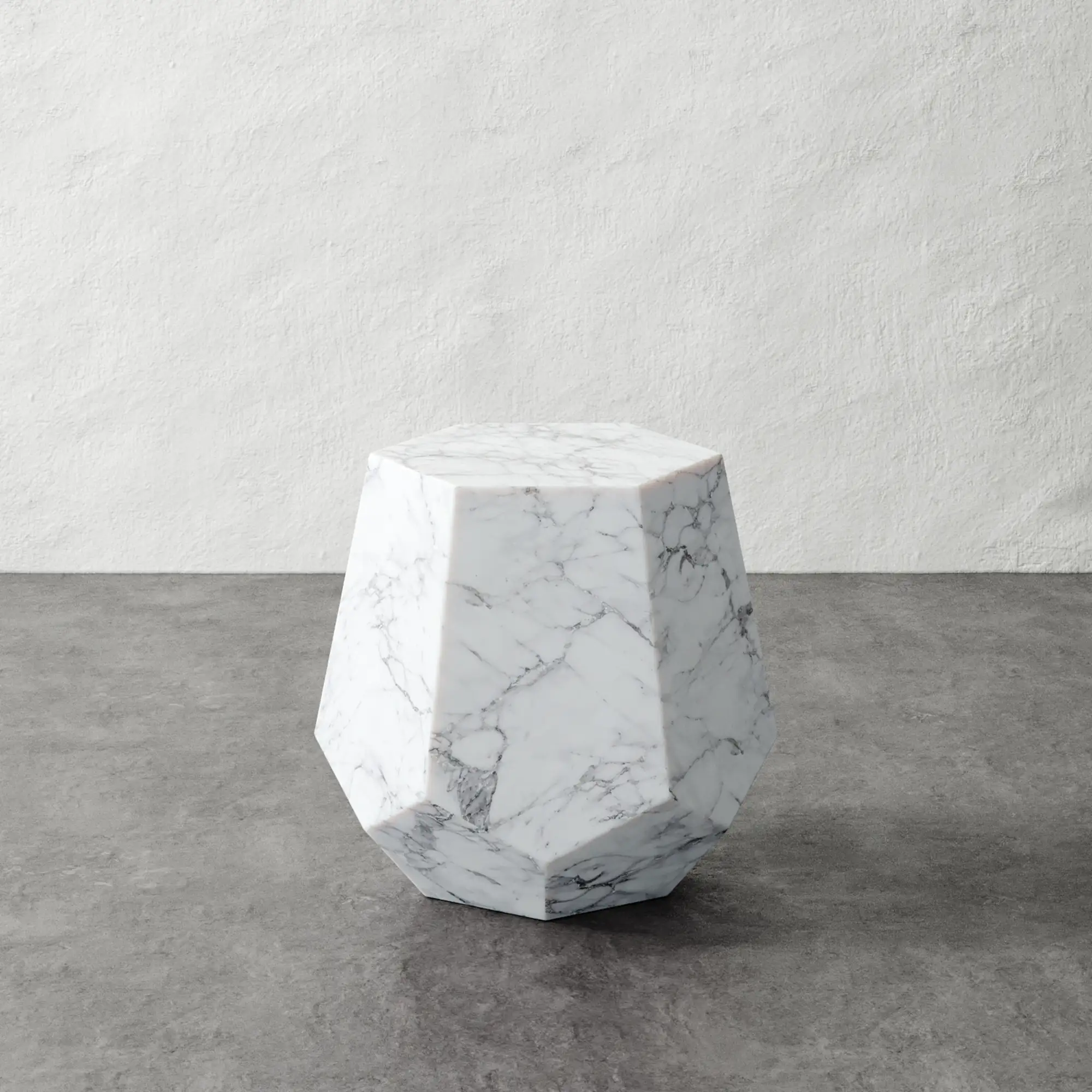 Tessaire Faux Marble Accent Table