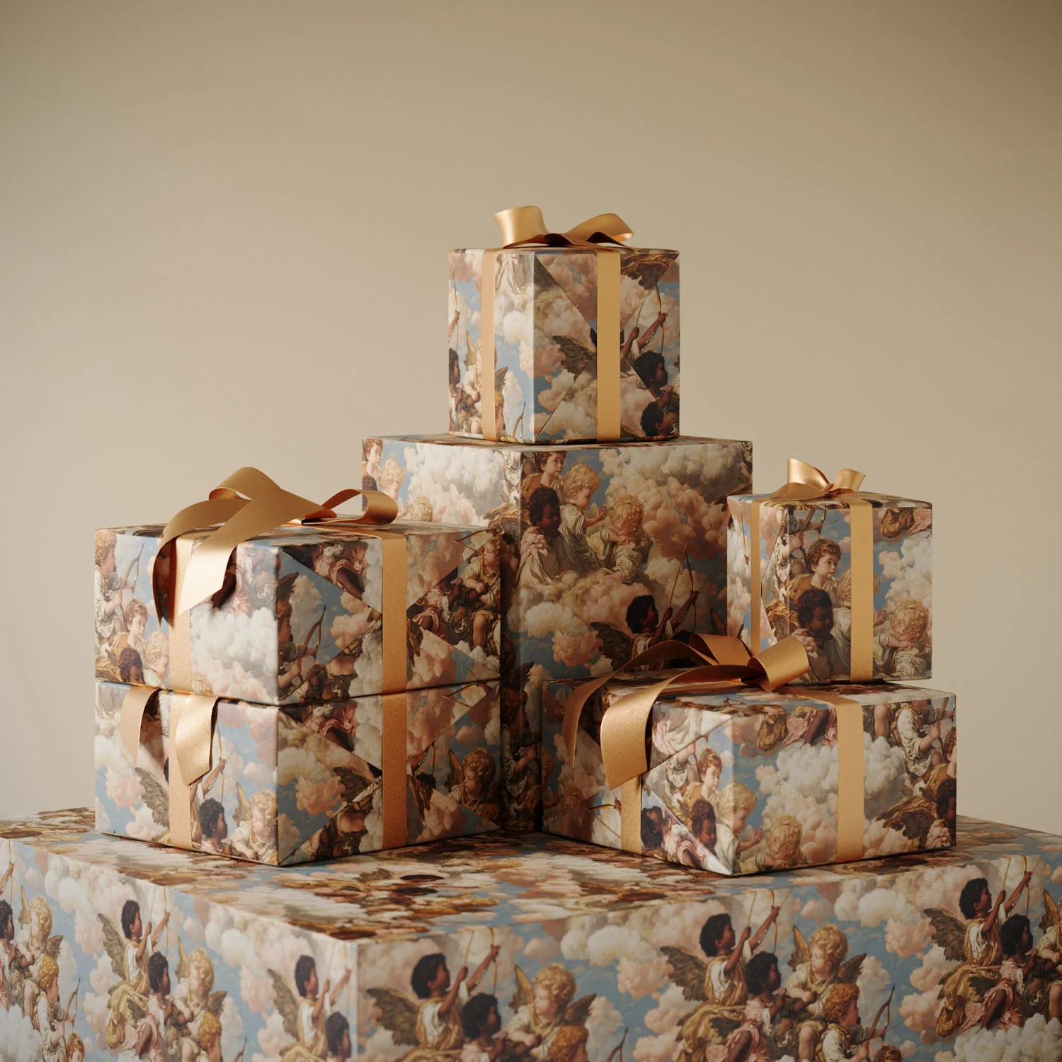 Grecian Cherub Gift Wrapping Paper - Image 2
