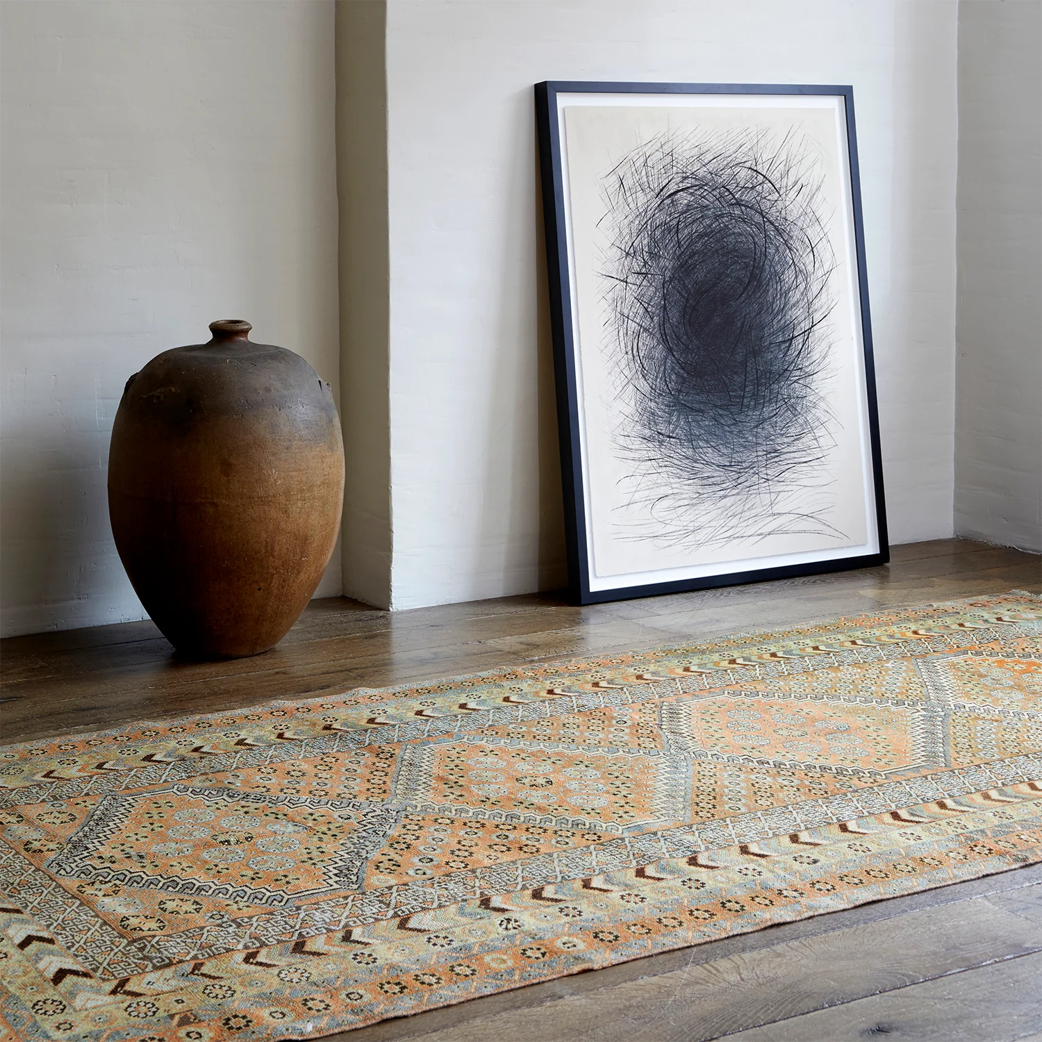 Vintage 1960's Northwest Persia Serab rug - 4'5" x 8'11" - Image 2
