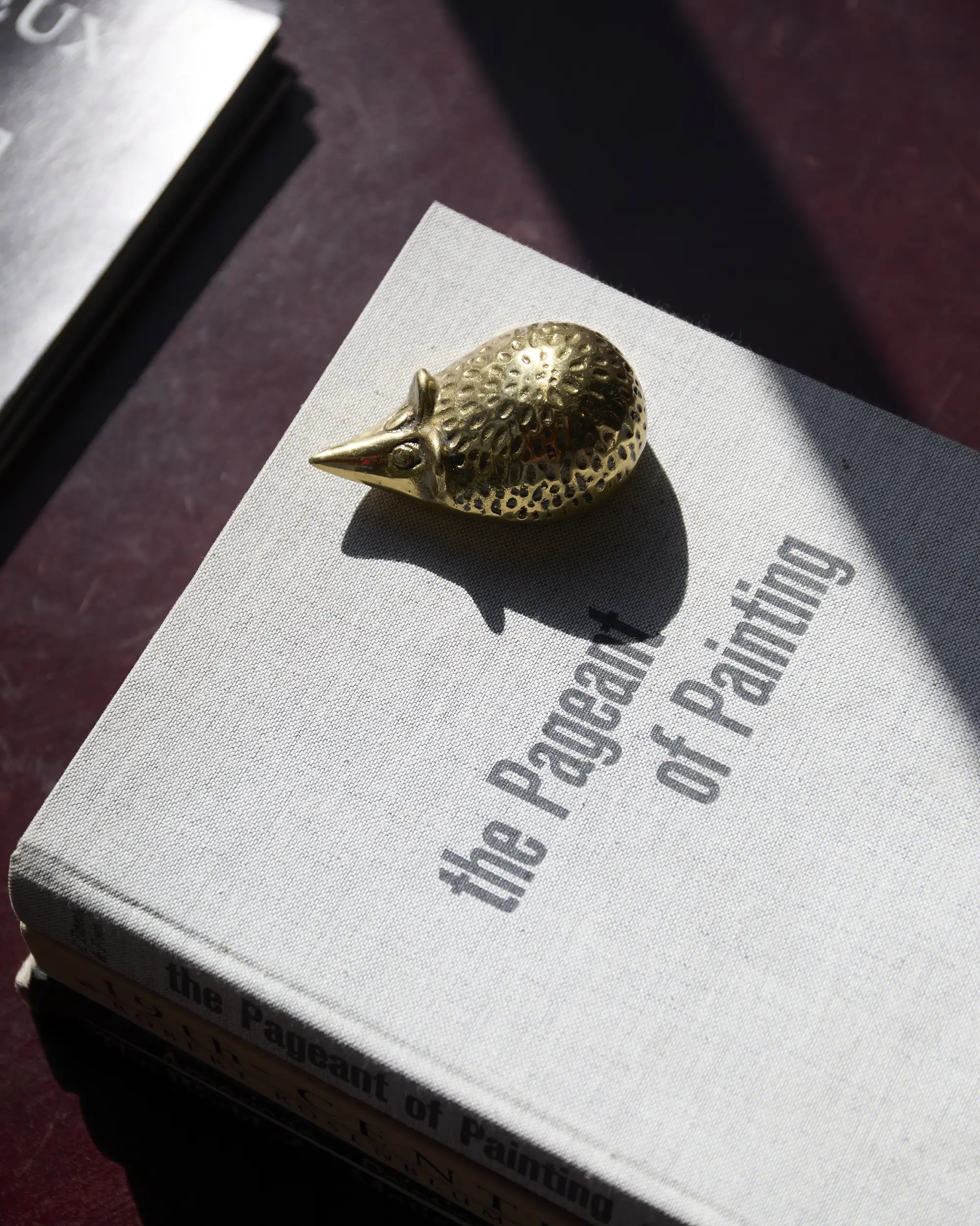 Vintage MCM brass hedgehog figure, By Seiden