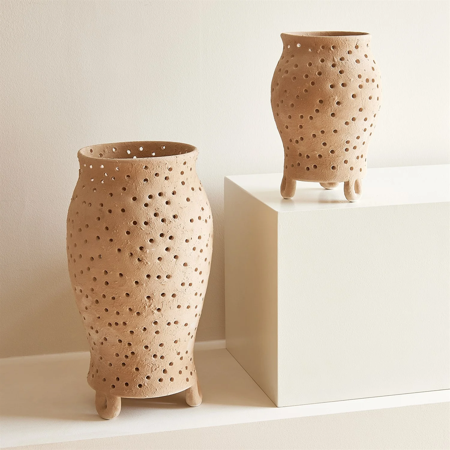 Yassine Candle Holder (Beige) - Image 2